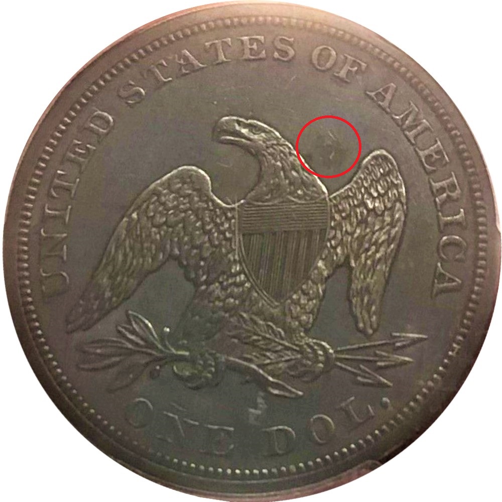 1845-$1-Liberty-Seated-Silver-Dollar